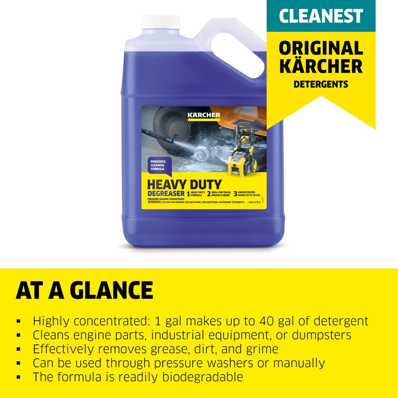 Kärcher Heavy Duty Degreaser, Removes Grease, Dirt, and Grime, Highly