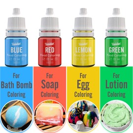Vividye Food Colouring Set - 40 Vivid Colours Food Colouring Set for Baking, Cake Decorating, Icing, Cookie, Fondant and Macaron - Liquid Tasteless Food Colour Dye for DIY Soap Making and Crafts - 6ml Each
