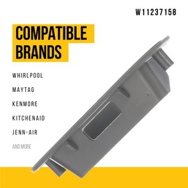 PartsBroz W11237158 Lid Lock Bezel - Compatible With Whirlpool Maytag Kenmore Washer - Replaces AP6333530 W10665169 W11116903 4845257 PS12578749 W11187059 Ultra Durable Replacement