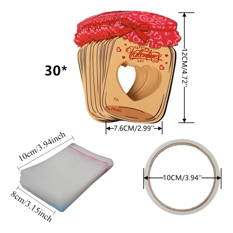 30 Tarjetas De San Valentín De Caramelos Regalos Para Niños