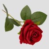 Single large rose flower oxygen bouquet adult cat artificial flower artificial flower small white / 한송이 대품 장미꽃 산소 꽃다발 성묘 조화꽃 인조꽃 소 화이트