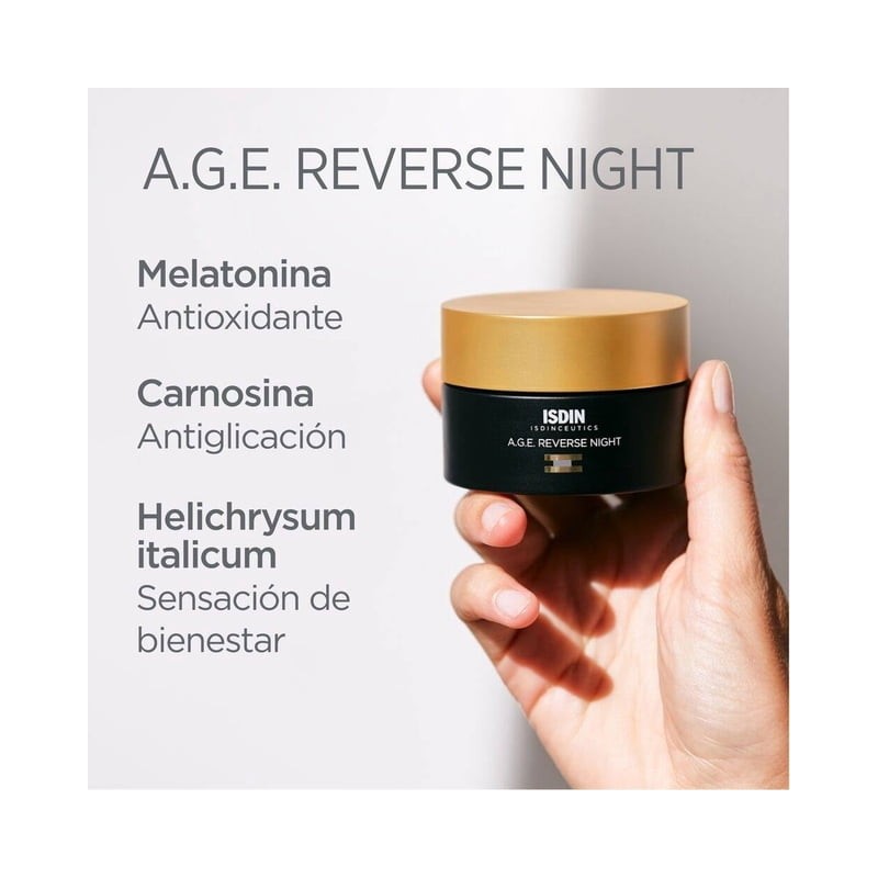 Crema facial Isdin A.G.E. Reverse Night humectante de noche 51.5