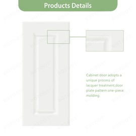 Built-in Cabinet Doors - Cabinet Replacement Doors for Kitchen, Living Room, Bedroom, Bathroom - 29 Inch High (White-13.25 Inch Wide)