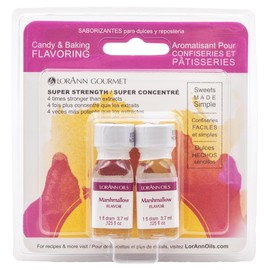 LorAnn Marshmallow SS Flavor, 1 dram bottle (.0125 fl oz - 3.7ml - 1 teaspoon) 2 pack blistered