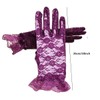 AISIBO Purple Lace Gloves Women Ladies Elegant Short Sun Protection
