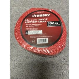 Husky 2 pack - Husky 20 Ft. x 2 “ Vehicle Recovery Strap - 7000 LB Max Vehicle Weight