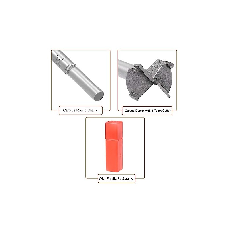 MACHSWON Forstner Drill Bits Tungsten Carbide Wood Hole Saw Opener