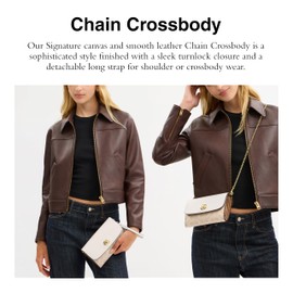 Coach Chain Crossbody, IM/Sand/Chalk