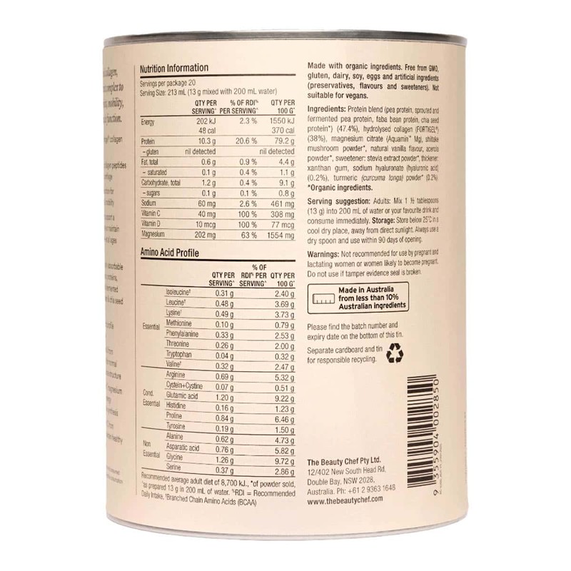 The Beauty Chef Body Collagen Vanilla, 260g