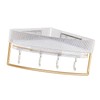 Wall Basket Shelf Corner Clear Corner Triangular Storage Rack Bathroom