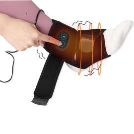 Unbranded Electric Foot Ankle Massager Heating Foot Compress Vibration Relaxation Brace