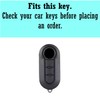 StyleC REMOTE FLIP KEY COVER COMPATIBLE WITH FIAT 500 PANDA