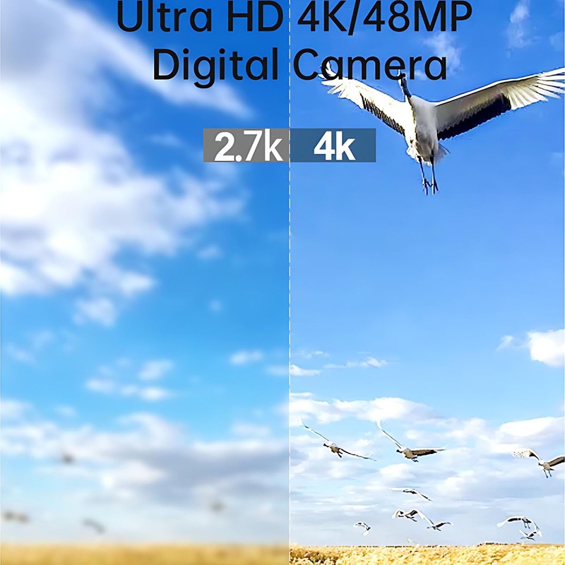 Dpofirs 4K Digital Camera for Photography, Vintage 48MP Vlogging Camera,