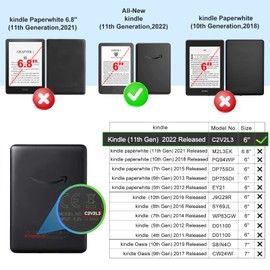 CoBak Clear Case for 6" E-Reader 2024 and 2022 (11th Generation) - Ultra-Slim Soft TPU Transparent Cover,Lightweight & Durable Protection