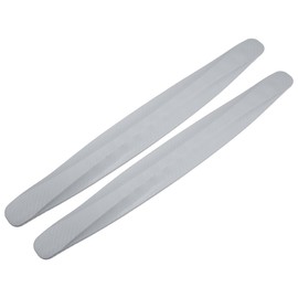Partuto 2 Pcs 40cm Carbon Fiber Pattern Universal Bumper Guard Strips - SUV RV Car Truck Bumper Protector Patch Trim Anti-Collision Anti-Scratch - PVC Gray