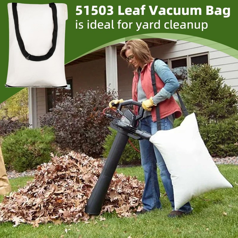 Dimakung 51503 Leaf Blower Vacuum Bag for Toro, Bottom Zip