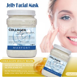 Marfort Jelly Mask for Facials Peel-Off Powder Hydrojelly Mask Peel Off Face Masks SkinCare Combination with Professional Skincare Spa Moisturizing & Hydrating 23 Fl Oz (Collagen)