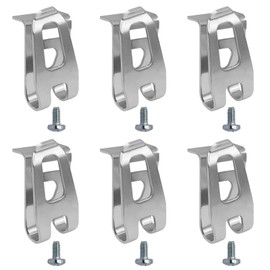 6 Pieces Cordless Screwdriver Hook Holder Electric Drill Belt Clip Electric Drill Replacement Belt Hook Clip Replacement Belt Hook Clip for 18V LXT Cordless Drills Impact Wrench Power Tools (Silver)