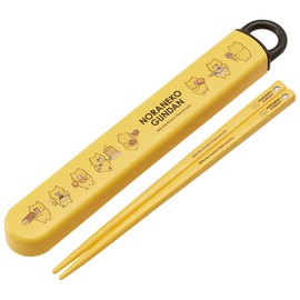 Skater ABS2AMAG-A Noraneko-Gunn Chopsticks and Case Set, 6.5 inches (16.5 cm), Antibacterial, Made in Japan