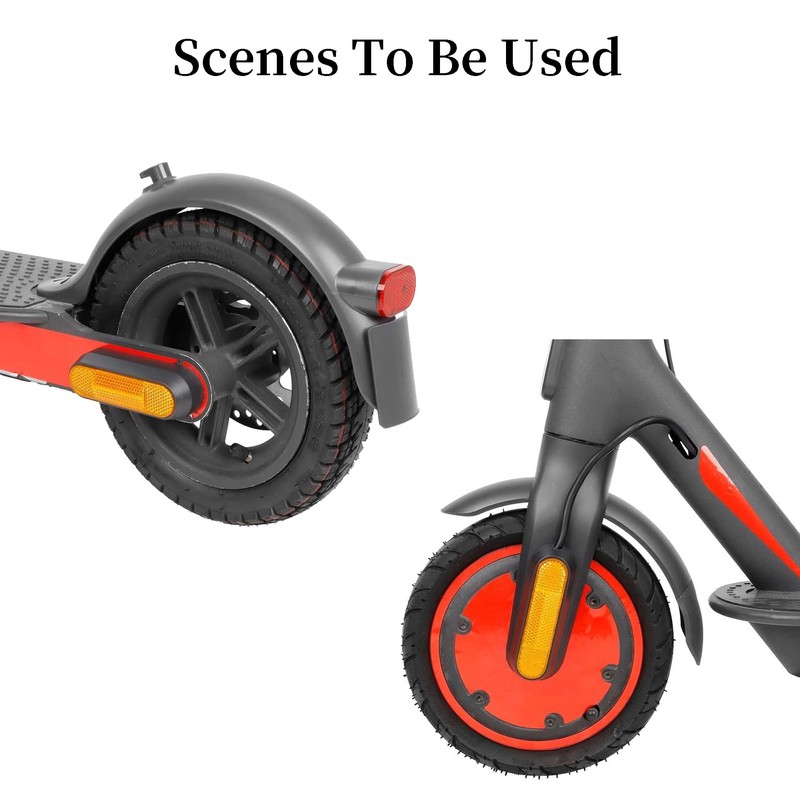 Pack of 4 Fork Reflector, Yellow Rectangular Reflector, Yellow Rectangular