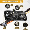 Headlight Assembly Compatible with Toyota Highlander 2001 2002 2003 Halogen