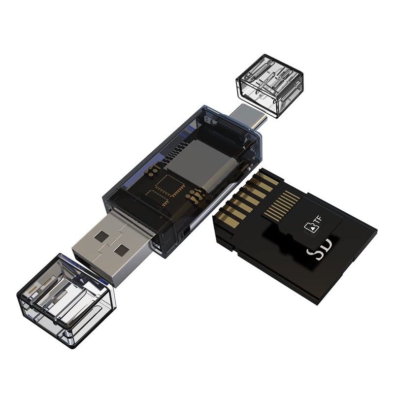SD Card Reader,DHTtechky USB 3.0/USB C Memory Card Reader Adapter,Camera
