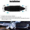 Inner Tie Rod Boot Kit, 8.66x2.36x2.36in Silicone Steering Rack Boot