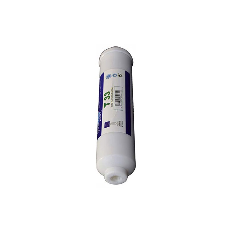 Inline Activated Carbon Post Filter T33 Carbon for Reverse Osmosis
