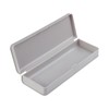HIEALO Pencil Box,Plastic Pencil Case For Kids School Office,Grey,1 Pack,Solid