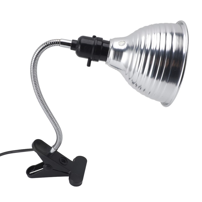 Reptile Heat Lamp Fixture Adjustable Rotate Clamp for Pet Heating