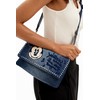 Desigual Women's Mickey RO Accessories Denim Across Body Bag, Blue,