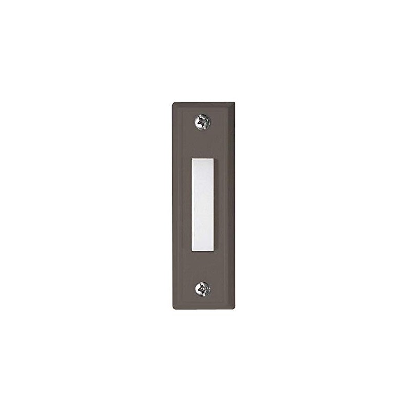 Craftmade BS6-W Builder Surface Mount Rectangle Lighted Doorbell LED Push