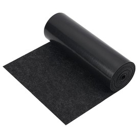 BENECREAT 12 Inch x 13 Ft Black Boat Trailer Bunk Carpet Polyester Marine Carpeting Dust Proof for Home, Office, Boat Lift Bunk, Hotels Decoration, Car Trunk Liner, 2mm Thick