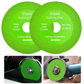 NAROSEBE Pack of 2 Diamond Cutting Discs Tile Glass Cutting Disc 125 mm Glass Cutter Diamond Glass Cutting Disc Glass Cutting Disc Flex Discs for Glass Ceramic Marble (125 x 22.23 mm)