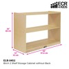 ECR4KIDS 2 Shelf Storage Birch Cabinet with Open Back, Natural