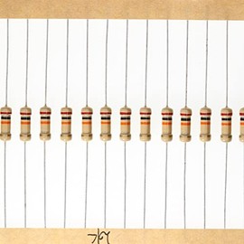 HUABAN 100 Pieces 0.5 Watts 1/2W 20K Ohm 5% Carbon Film Resistor