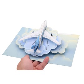 ASVP Shop Plane Card Pop Up Card for All Occasions, Handmade Card, For Travellers Pilots, Plane Fans, Birthday Card, Airline Greeting Card - Travel Voucher Suprise