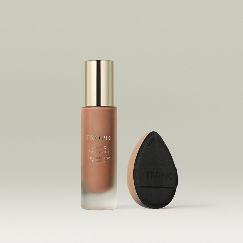 Tropic Skincare Liquid Radiance Adaptogen Serum Foundation, Shade 10 (Deep