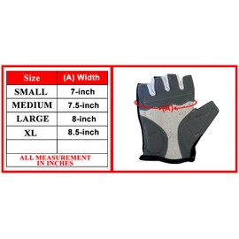 3S SPORTS Men's Cycling Gloves Gel Padded Bicycle Fingerless Half Finger Cycle Bike Gloves (Blue/White, M)