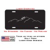 Laser Edge Designs Colorado Jeep Mountain BLACK Aluminum License Plate