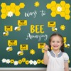 JarThenaAMCS 95Pcs Bee Bulletin Board Cutouts Summer Bee Daisy Flower