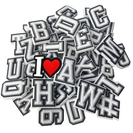 38Pcs Letters Shoe Charms A-Z Letter Pins And 0-9# Numbers Shoe Charm Wristband Shoes Accessories for Boys Girls Adults Gifts