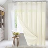 MitoVilla Extra Long 72 x 84 Shower Curtain Set with