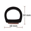 M M SEALS A079-15F D-Shape Weather Stripping Door Seal Soundproofing