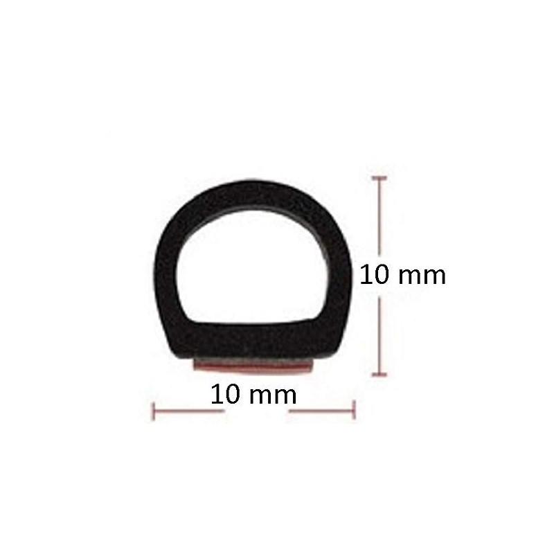 M M SEALS A079-15F D-Shape Weather Stripping Door Seal Soundproofing