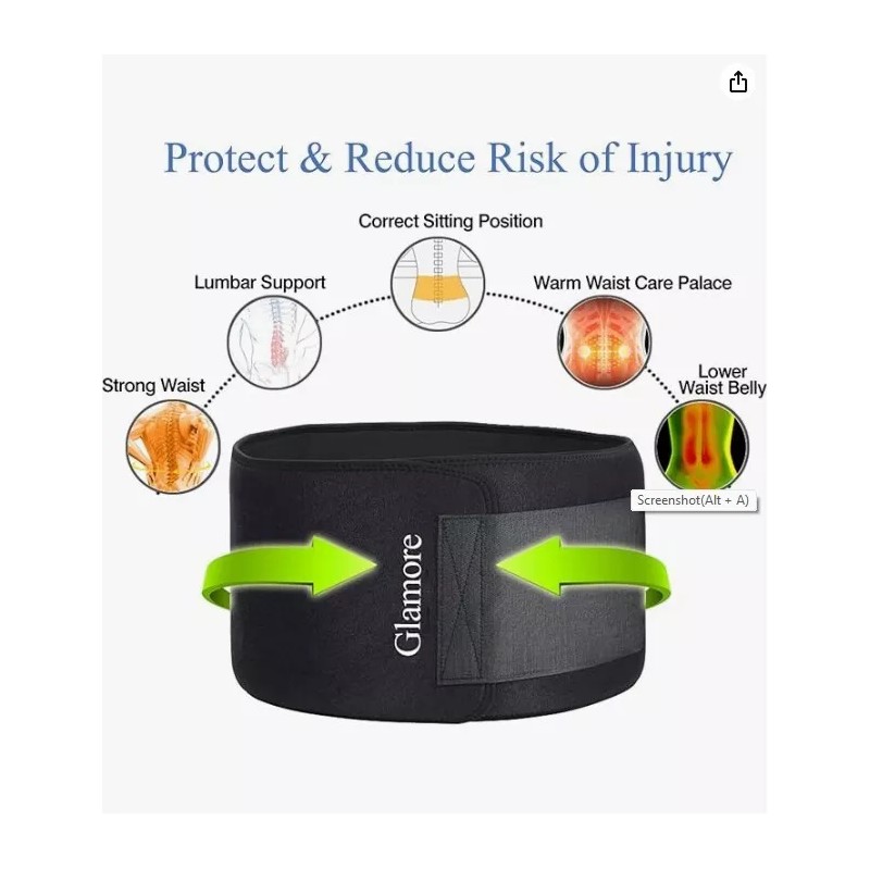 Waist Trimmer belts, Glamore Abdominal Fitness Workout Slimming Belt