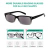 Eyekepper 5 Pack Reading Sunglasses for Men Grey Tinted Lens