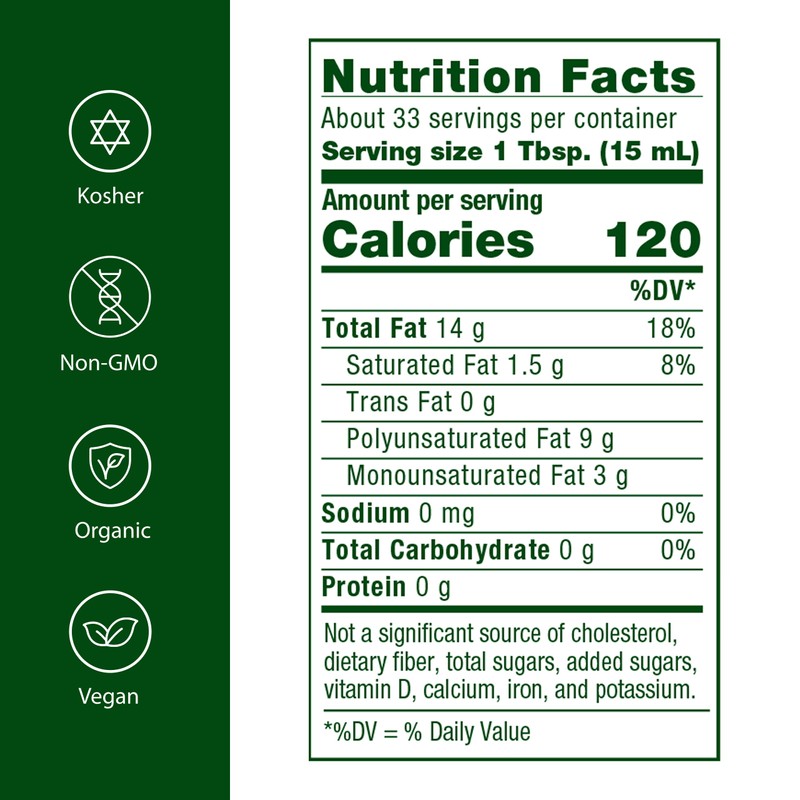 Flora - Sunflower Oil, Cold Pressed & Unrefined, 17 Fl