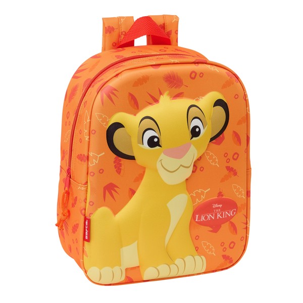 Safta El Rey Leon 3D Mini Backpack One Size, orange
