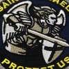 Modern Army Saint Michael Protect Us Embroidered Velcro Patch